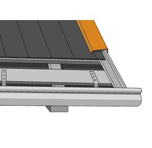 Závětrná lišta PRECIT PP pro trapézový plech 1000 mm, 7016 antracitová šedá-thumb-3