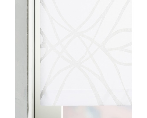 Roleta s abstraktním linkovým vzorem pro okno