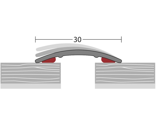 Ilustrace dilatační spáry o šířce 30 milimetrů