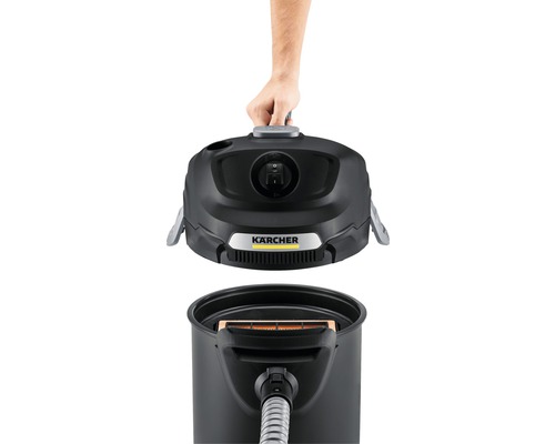 Logo Kärcher na mokro-suchém vysavači s nádobou