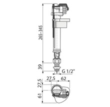 Napouštěcí ventil spodní A17 1/2"-thumb-2