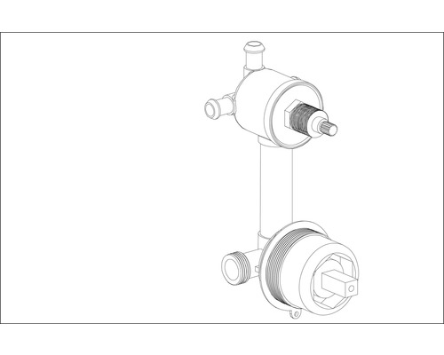 Podomítková termostatická baterie pro sprchu nebo vanu
