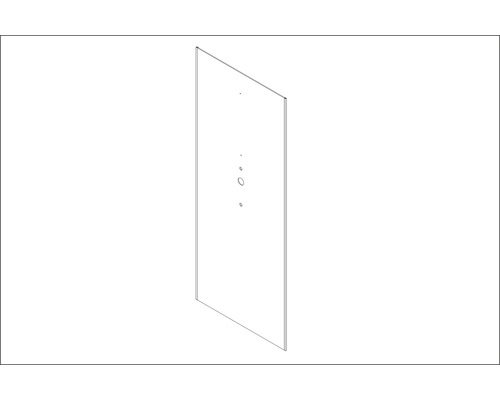 Panel zadní stěny pravý modrý Aurlane BSP147_4R pro sprchový box CAB147