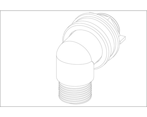 Rohový díl se závitem