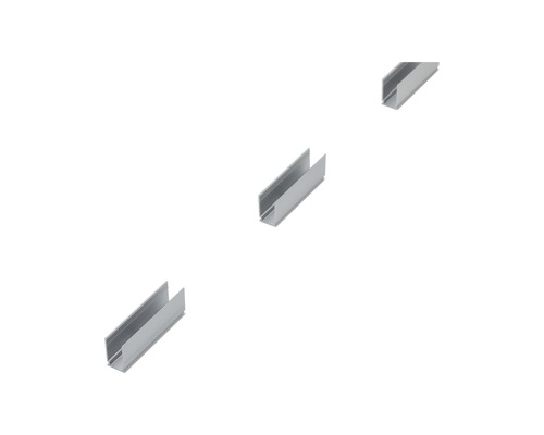 Tři hliníkové profily