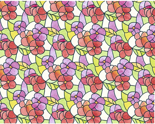 Tapeta s květinovým vzorem s květy a listy