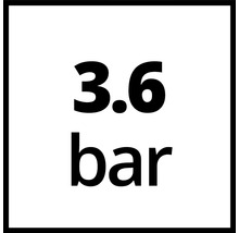 Údaj o tlaku 3,6 baru