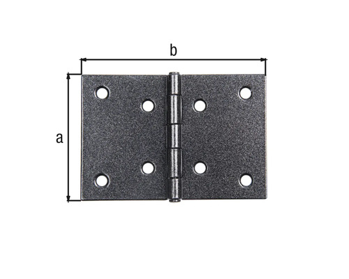 Rozměry závěsu s otvory pro šrouby