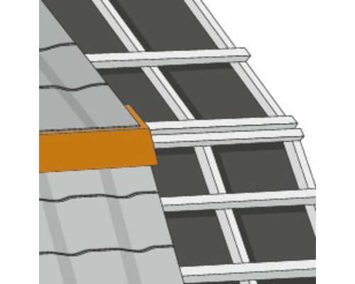 Konstrukce střechy se střešní krytinou a hřebenovou deskou