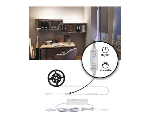 LED pásek pro osvětlení stolu s policemi