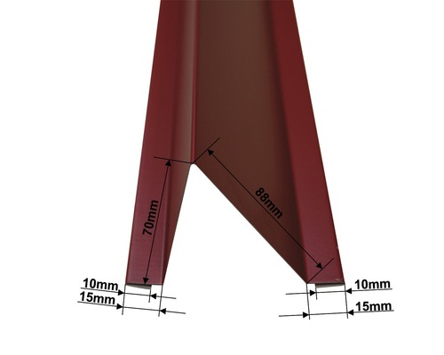 Detail profilu s rozměry