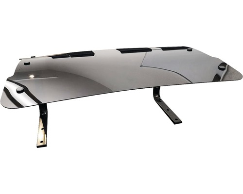 Ocelový deflektor větru s držákem