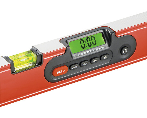 Digitální vodováha s displejem a libelou