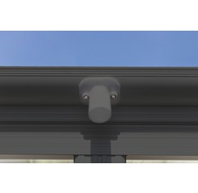 Detail terasového zastřešení s upevňovacím prvkem