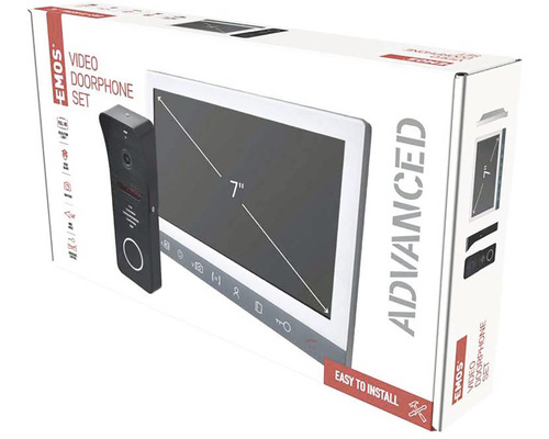 Balení videotelefonu EMOS se 7palcovou obrazovkou