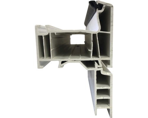 Plastový okenní profil v řezu