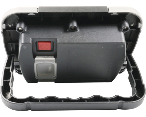 Pohled zezadu na pracovní světlo s rukojetí