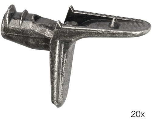 Kovový držák police, 20 kusů