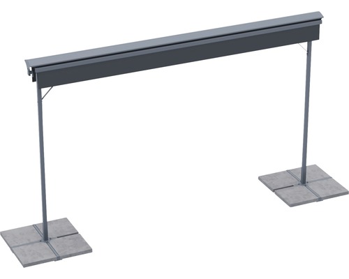 Volně stojící markýza se stojany a deskami