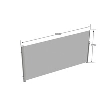 Boční markýza, šířka 300 cm a výška 180 cm