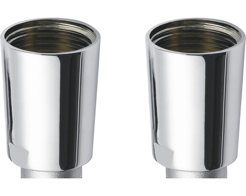 Dvě chromové sifonové růžice