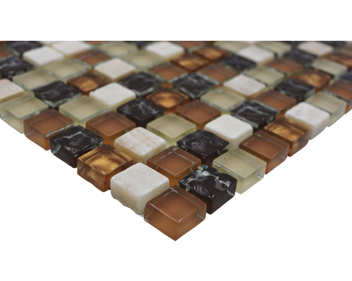 Mozaiková dlaždice se čtvercovými prvky v různých odstínech