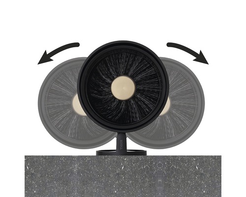 Otočná toaletní štětka se šipkami pro zobrazení pohybu