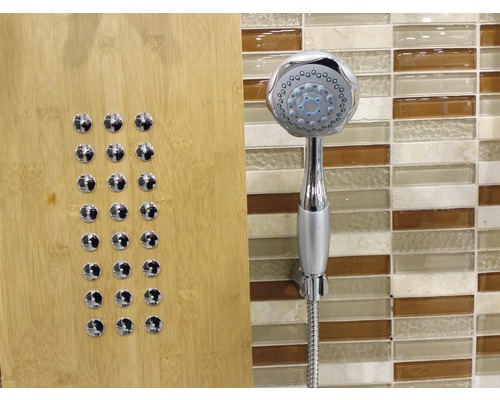 Sprchový panel s masážními tryskami a ruční sprchou