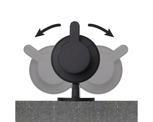 Otočný držák ručníků Tiger pro montáž na stěnu