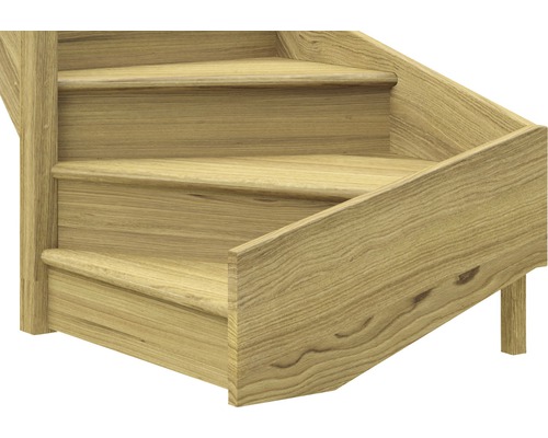 Dřevěné schodiště se třemi stupni