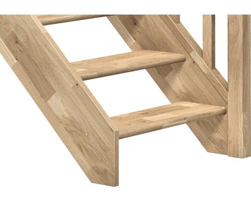 Detail dřevěného schodiště