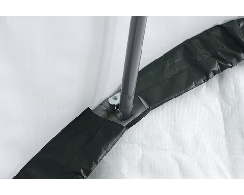 Detail rámu párty stanu s ochranným krytem