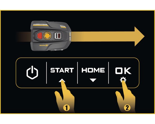 Návod k ovládání robotické sekačky konečky prstů