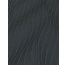 Vliesová tapeta vlna černá 10,05 x 0,53 m-thumb-2