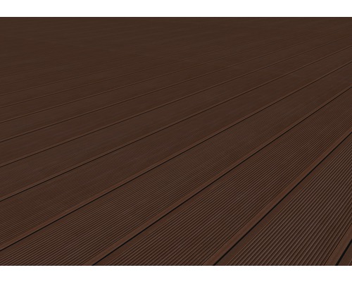 Detail hnědých terasových prken