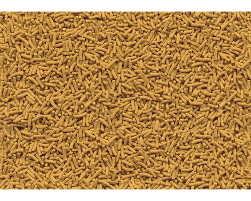 Detailní záběr granulí pro ryby