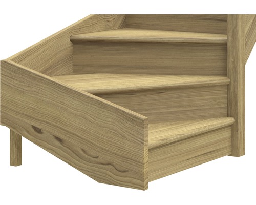 Detail dřevěného schodiště