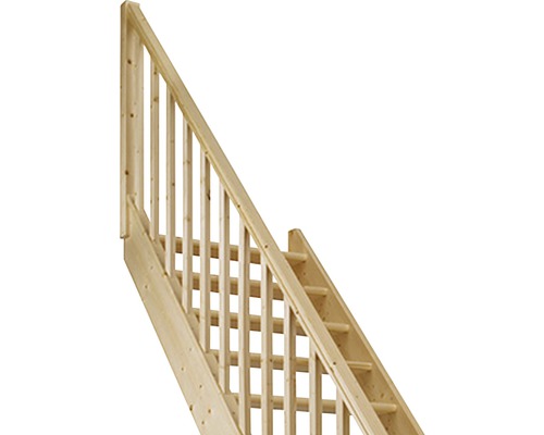 Dřevěné schodiště s zábradlím pro interiér