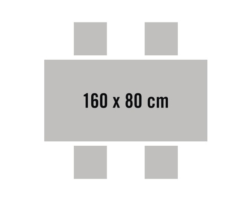 Stůl se čtyřmi židlemi, velikost stolu 160 x 80 centimetrů