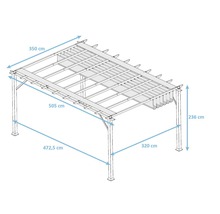 Pergola Florence 11x16 Kakao