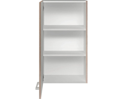 Otevřená nástěnná skříňka se třemi policemi