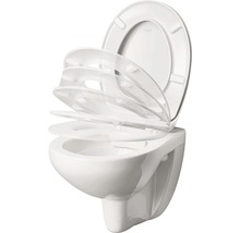 Závěsný hlubokosplachovací klozet s WC sedátkem