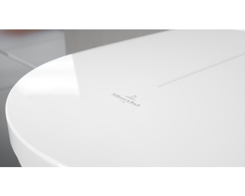 Logo Villeroy & Boch na koupelnovém záchodu