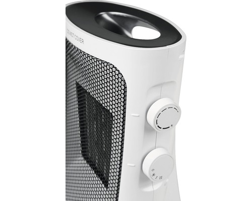 Detailní pohled na ohřívač s ovládacími prvky