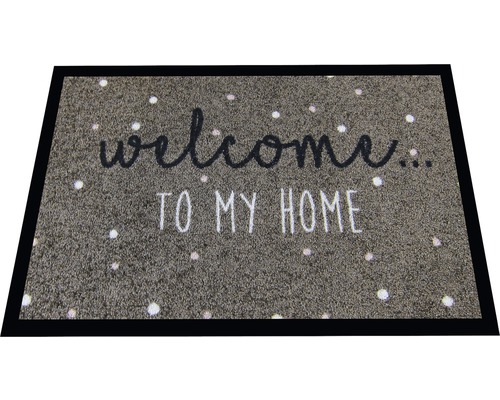 Rohožka s nápisem Vítejte u mě doma