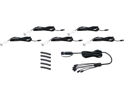 Sada zahradních zapuštěných svítidel se šesti svítidly a připojovacím kabelem