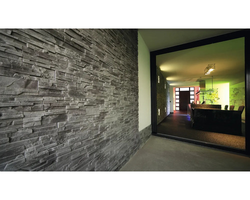 Obklad stěn kamennými obklady v interiéru