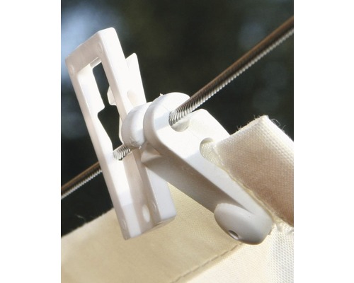 Plastový kolíček na prádlo na šňůře s textilem