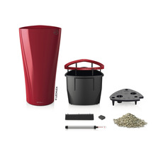 Lechuza Classico trojúhelník sada květináčů s vnitřní nádobou, zavlažovacím systémem a rostlinným substrátem