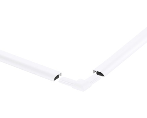 Plastový kabelový kanál s rohovou spojkou